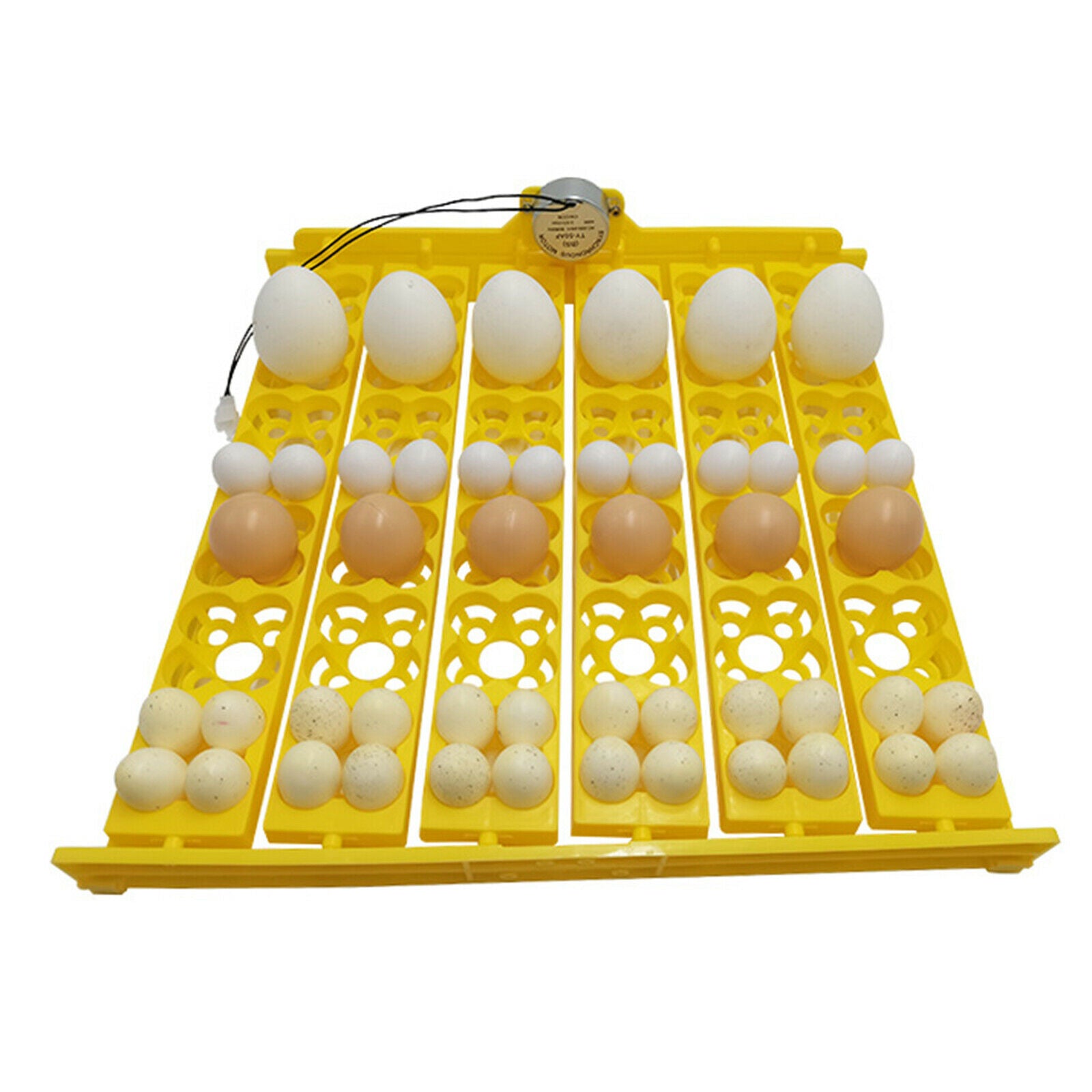 Eggs Incubator Turner Bracket with Motor for Chicken Goose Birds Yellow 12V