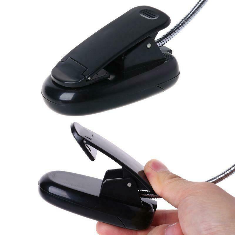 Flexible USB/Battery Power 28 LED Bulbs Light Clip-on Bed Table Lamp New