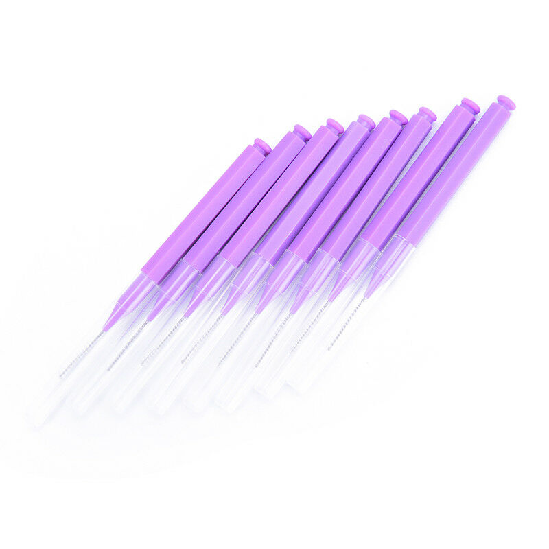 plastic toothpick soft 8pcs tooth cleaning flossing head interdental brus.l8