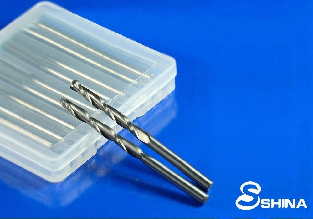 5x 1/8" Shank 2 Flute Ball-nose End Mill Tungsten Carbide Spiral Cutter 1mm