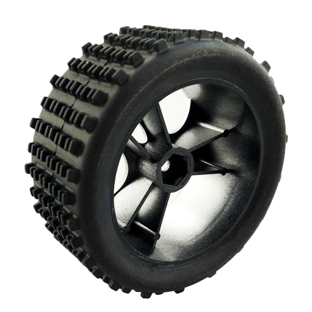 2x 1:18 Scale Plastic Tire Tyres for Wltoys A959 RC Climbing Truck Body Accs