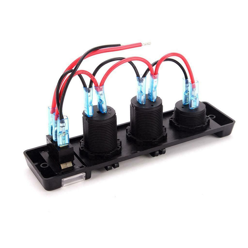 12V Digital Display Voltage Combination Panel Car Charging Cigarette Lighter