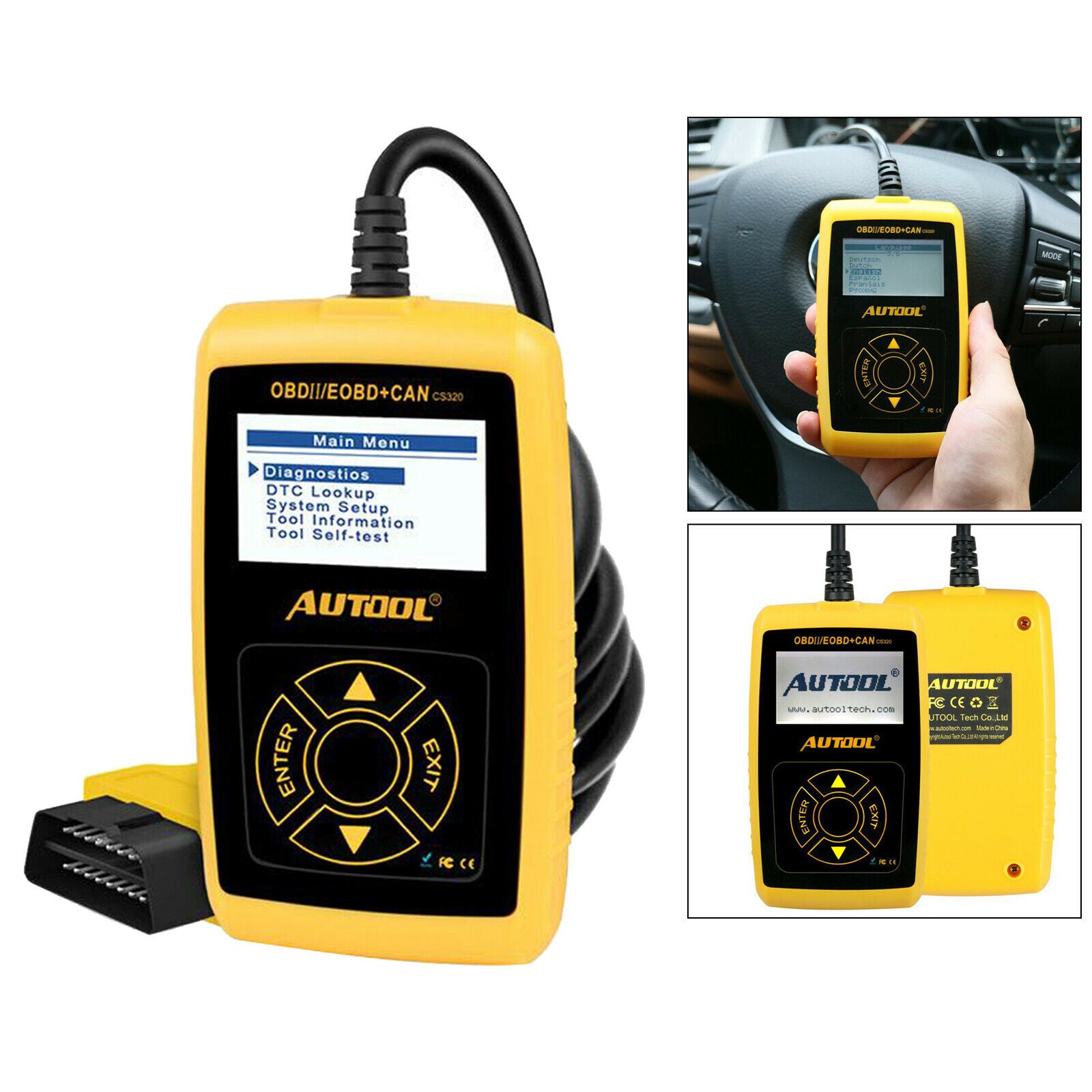 Scanner Engine Light Check Auto Code Reader OBD II Diagnostic Diagnostic , Auto