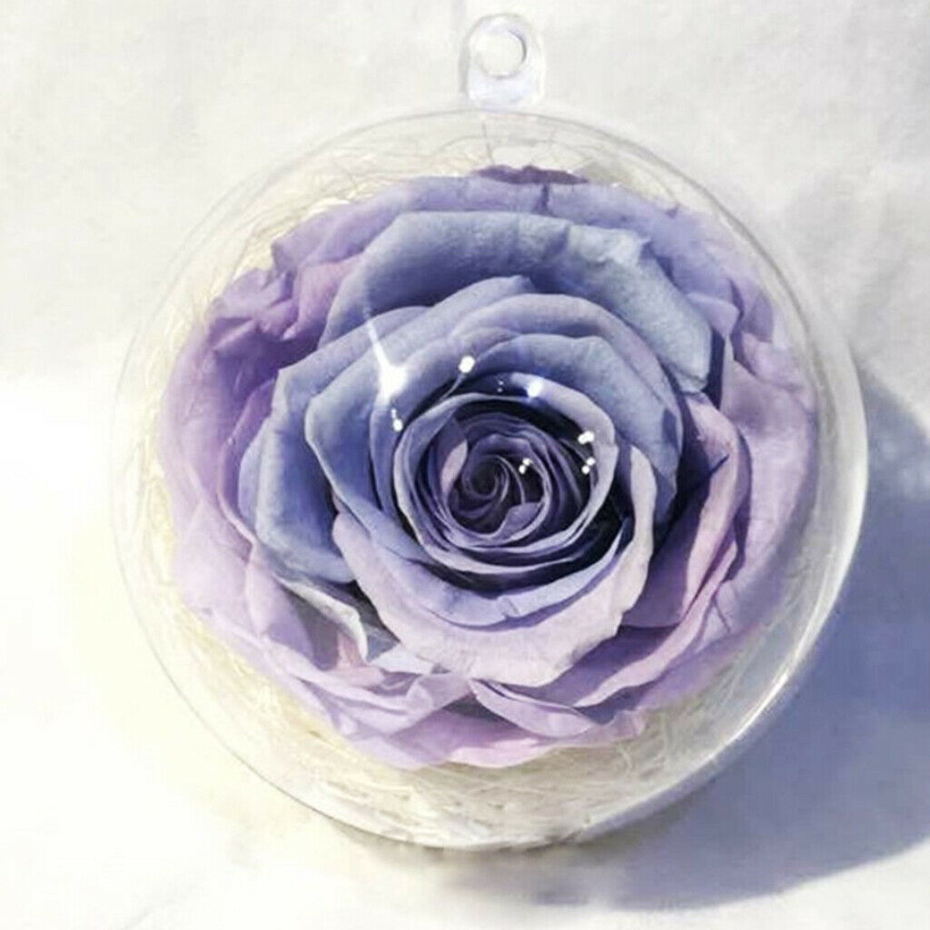 Clear DIY Fillable Plastic Ball Craft Ornaments Hollow Christmas Baubles Wedding