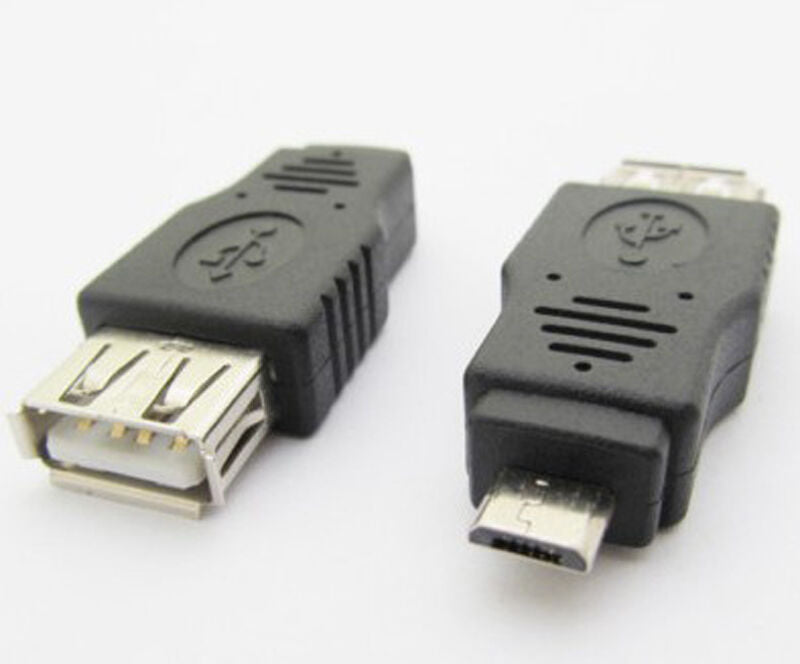 3pcs USB 2.0 A Female to Micro-B Male OTG Adapter Connector