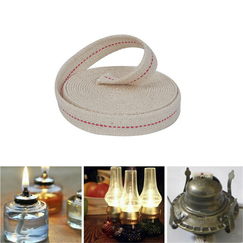 1" Flat Durable Cotton Wick US 15 foot roll Oil Lamp Wick and Lanterns Wick New