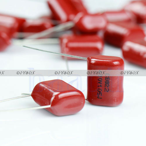 10PCS CBB22 Capacitor 400V 105J 1uF 400V/105J Pitch 20mm 22*14*7MM