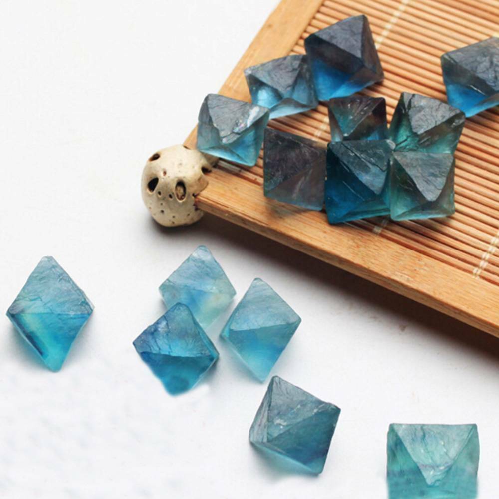 US Natural Clear Green Blue Fluorite Crystal Fluorite Rough Stone Wholesale Lot