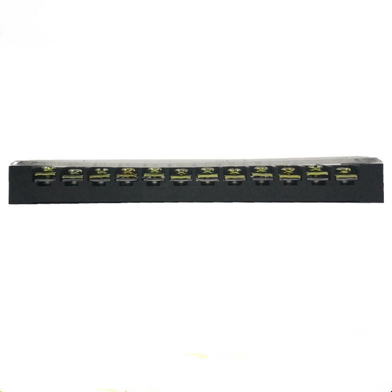 1Pcs Barrier Terminal Block 12-Position(Dual Row) 600V 25A 0.5-2.5mm2 Wire Secti