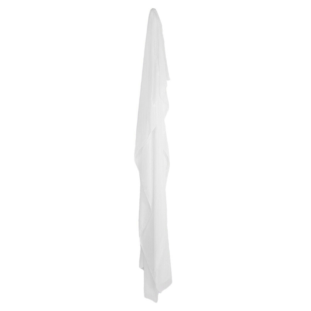 Women Large Chiffon Swimwear Pareo Scarf Beach Cover-Up Wrap Sarong White