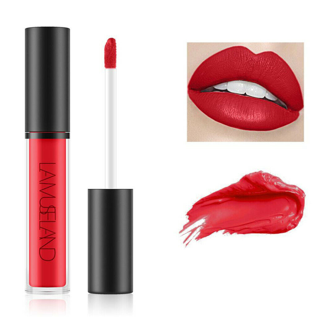 Waterproof Longlasting Lip Gloss Nonstick Cup Liquid Velvety Lipstick Chili