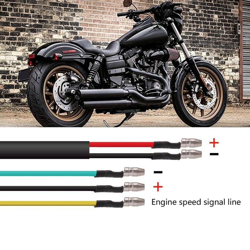 Universal LED Backlight Motorcycle Tachometer Meter Gauge RevCounter 0-13000 RPM