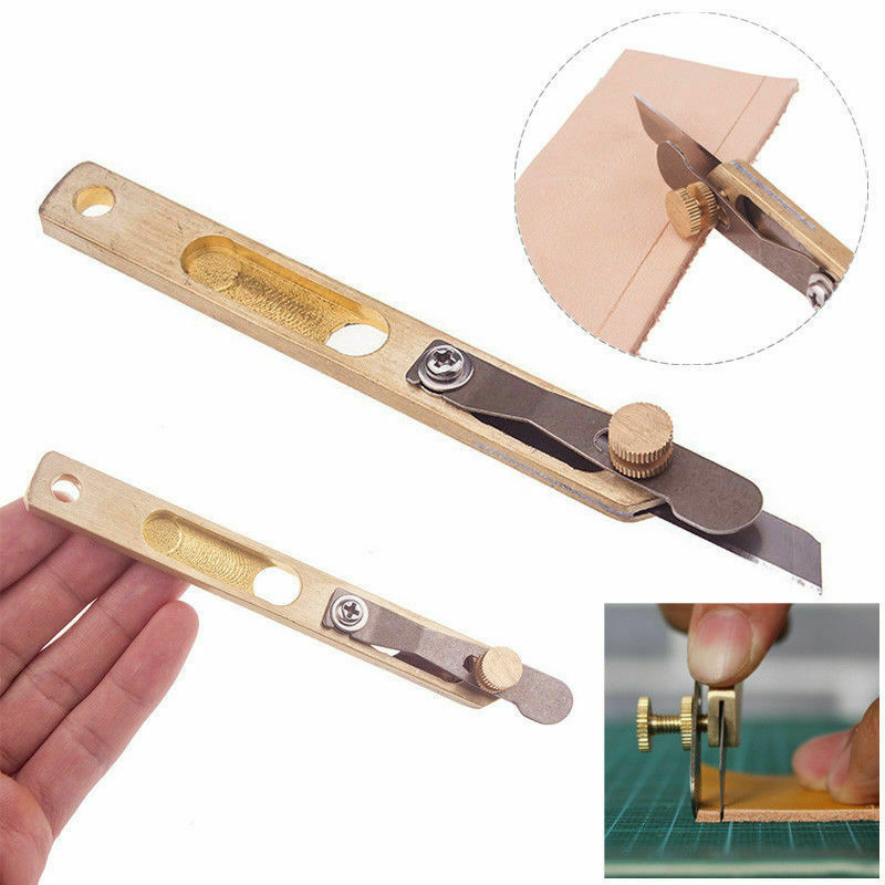 Leather Strip Copper Trimming DIY Craft Tool with Blade L