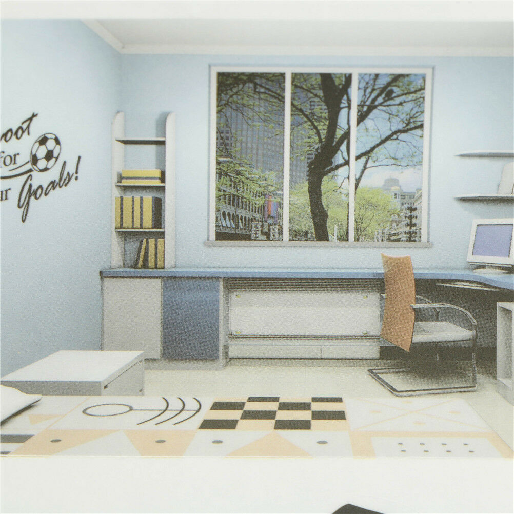 Shoot For Your Goals Soccer Wall Stickers Decals Chilren Room Decoration_AUA Re