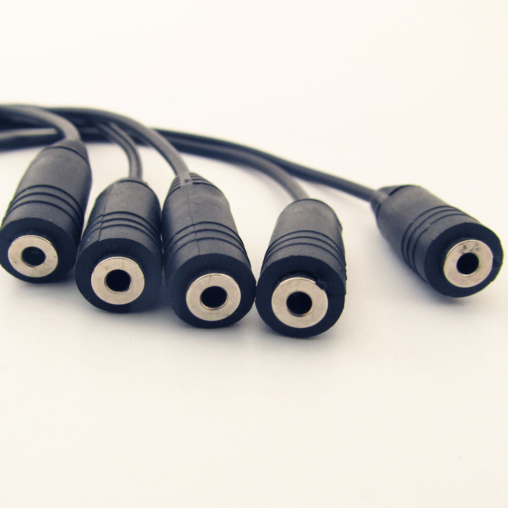 50pcs TRRS AUX Audio Adapter Cable 3.5mm 1/8" 4 Pole 3 Ring Male To 2.5mm Female
