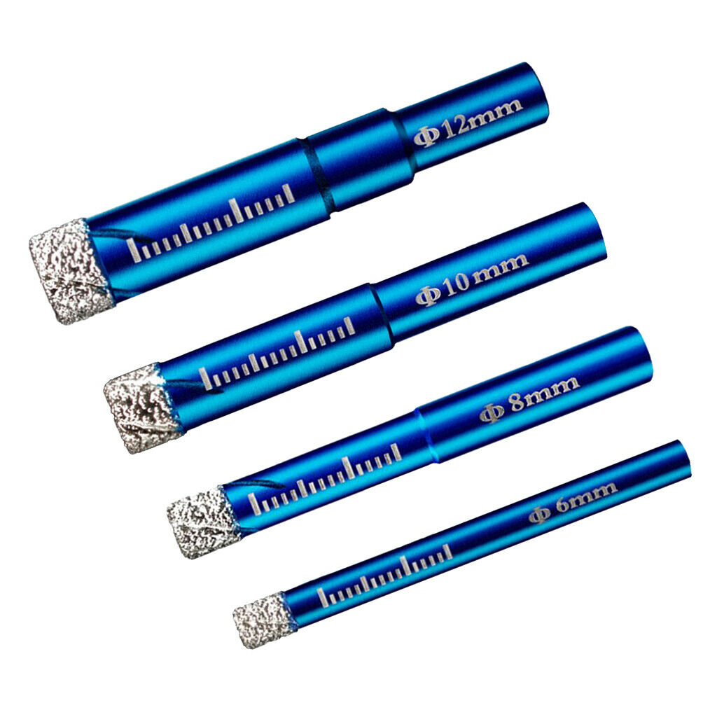8pc Diamond Core Grit Drill Bit Power Tool for Ceramic Tile Marble Glass