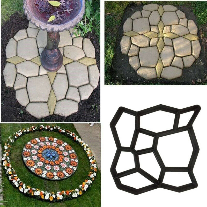 Path Makers Mold Manually Paving Cement Brick Molder Garden Decor Mould Trenpid