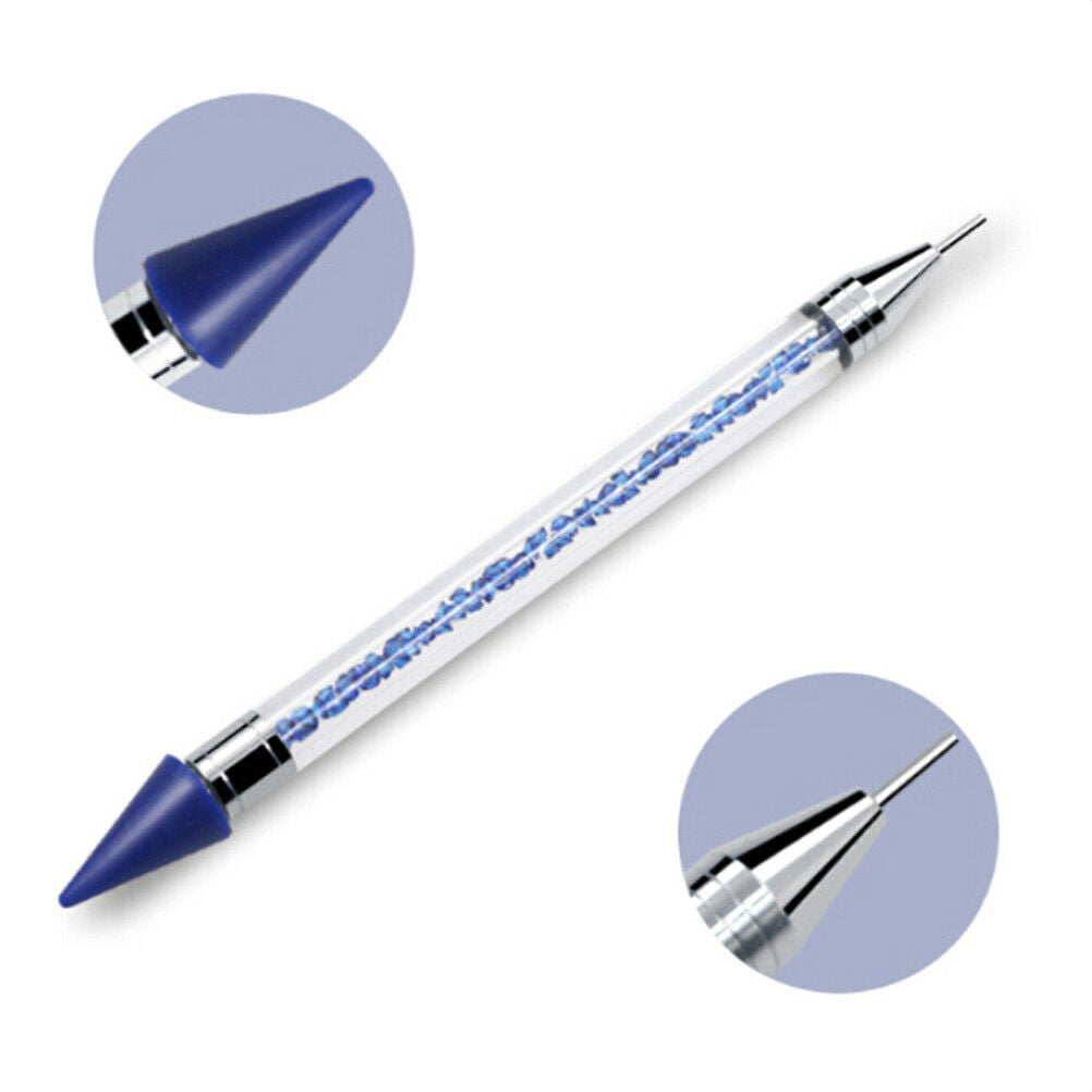 Dual-Ended Dotting Pen Rhinestone Picker Wax Pencil Manicure Nail Art Tool_AUBU