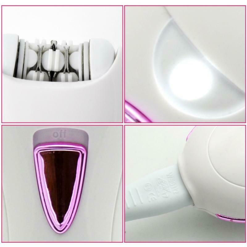 Painless Women Epilator Rechargeable Wet/Dry Use for Women Home Travel