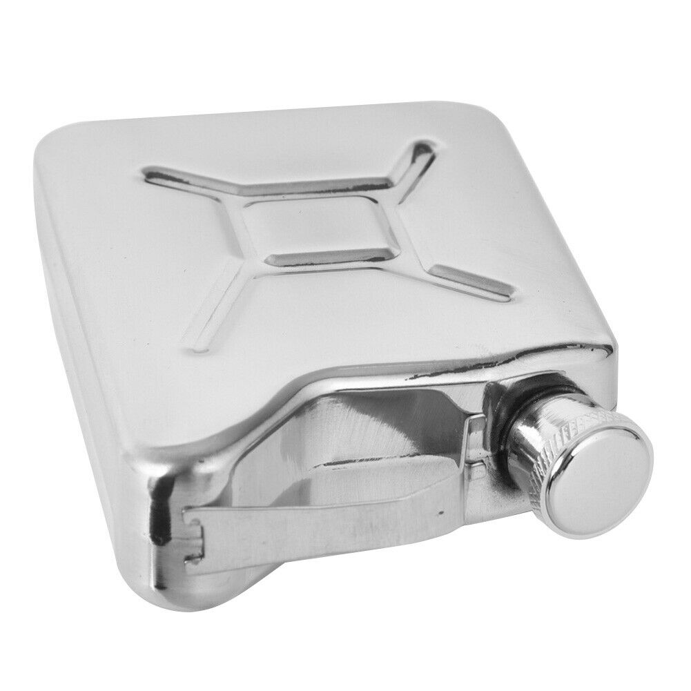 Portable Outdoor Camping Hiking 5oz Flagon Stainless Steel Barrel Hip Flask @