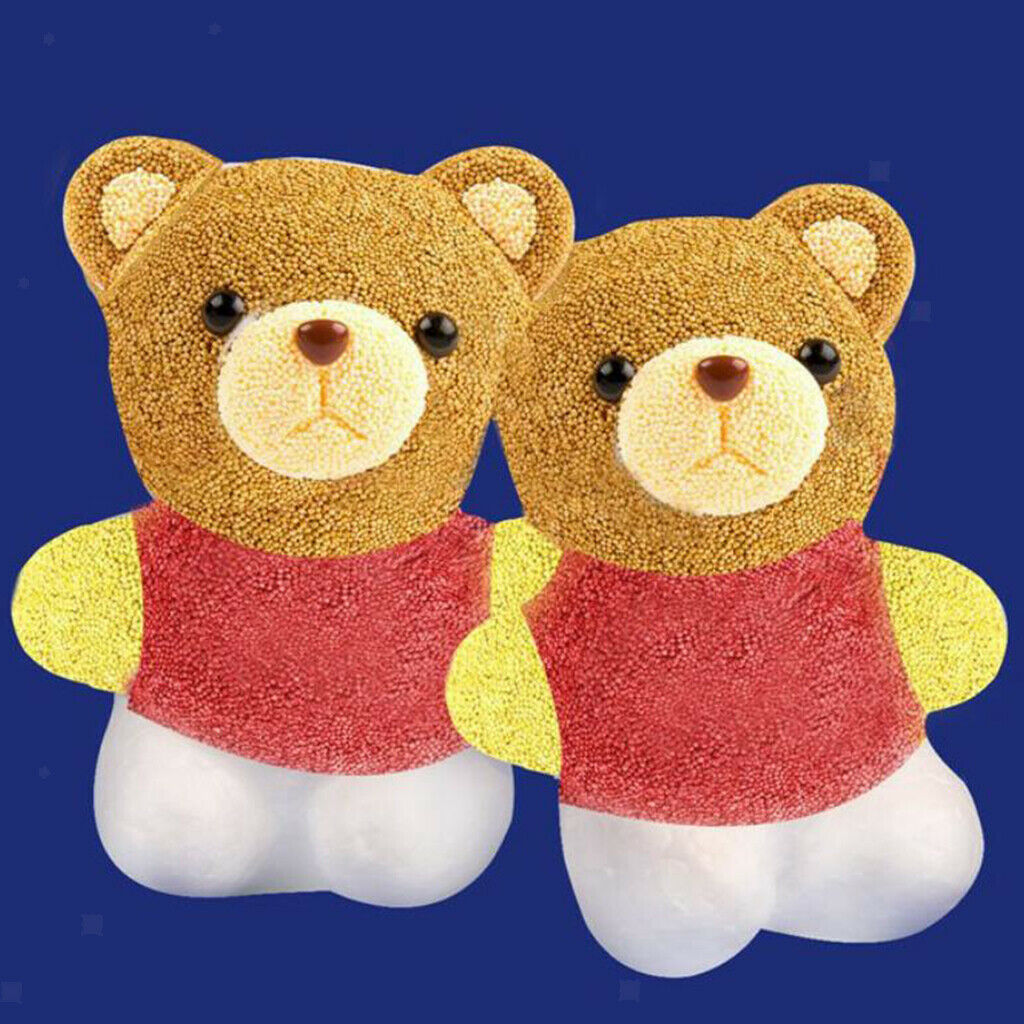 20 pieces of bear-shaped modeling styrofoam foam Creative DIY children