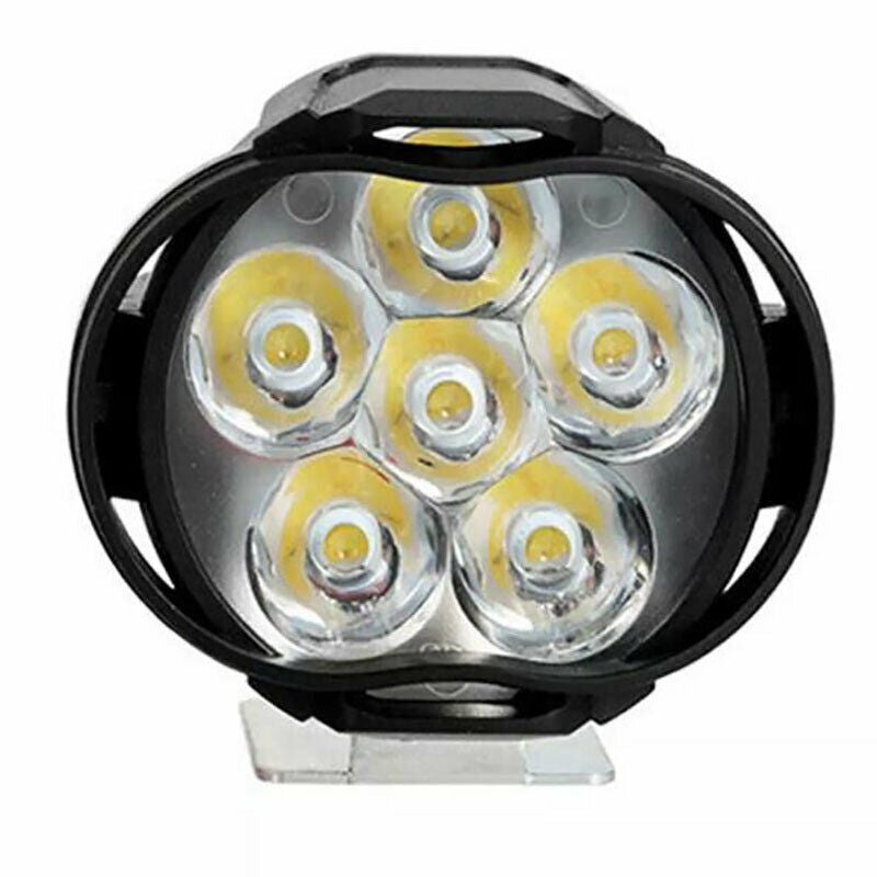 1 Pair Led Motorcycles Headlight White Super Bright 6LED Working Spot Lig.l8