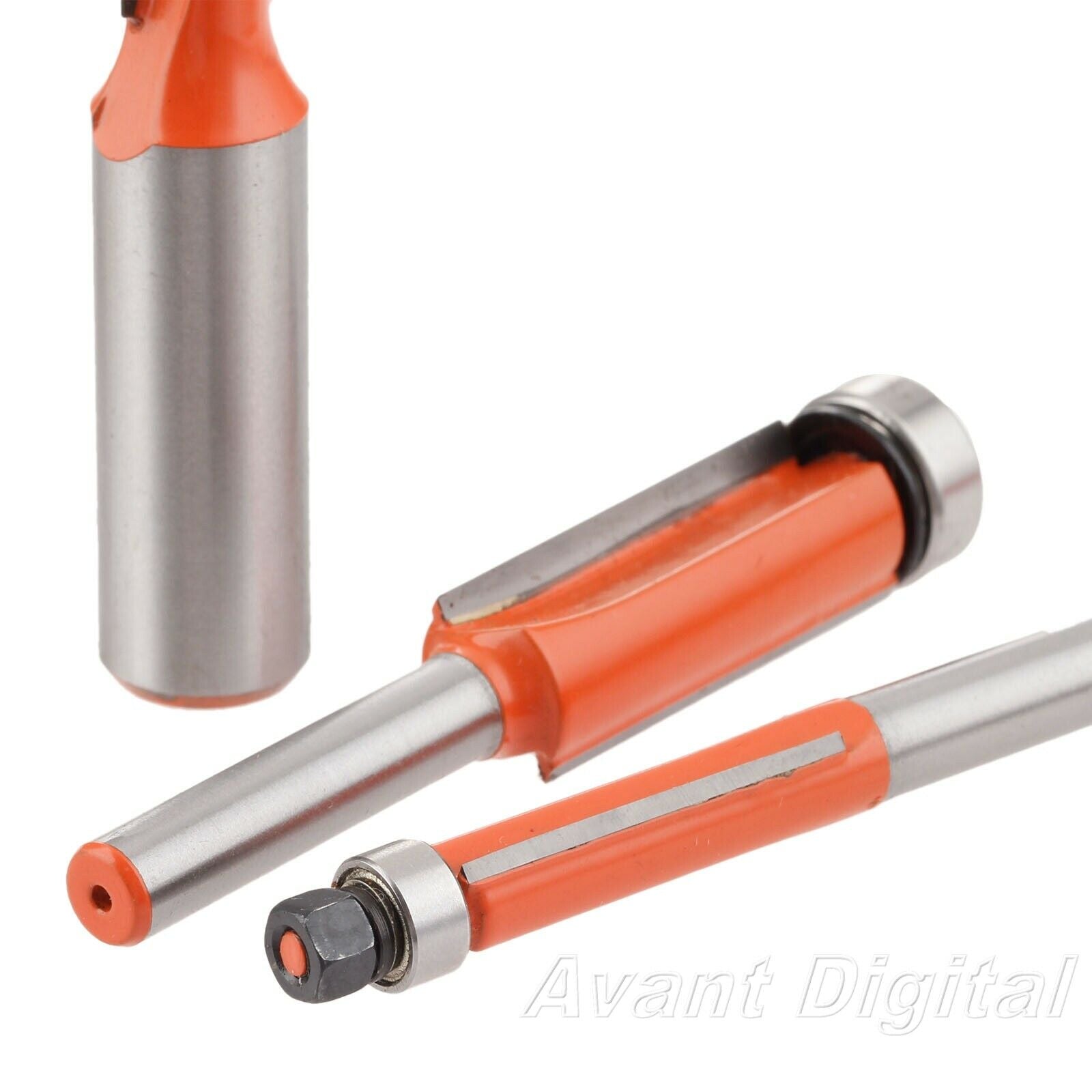 1/4"*3/8" Wood Router Bit Edge Trimmer Flush Trim Corner Milling Cutter 1pc