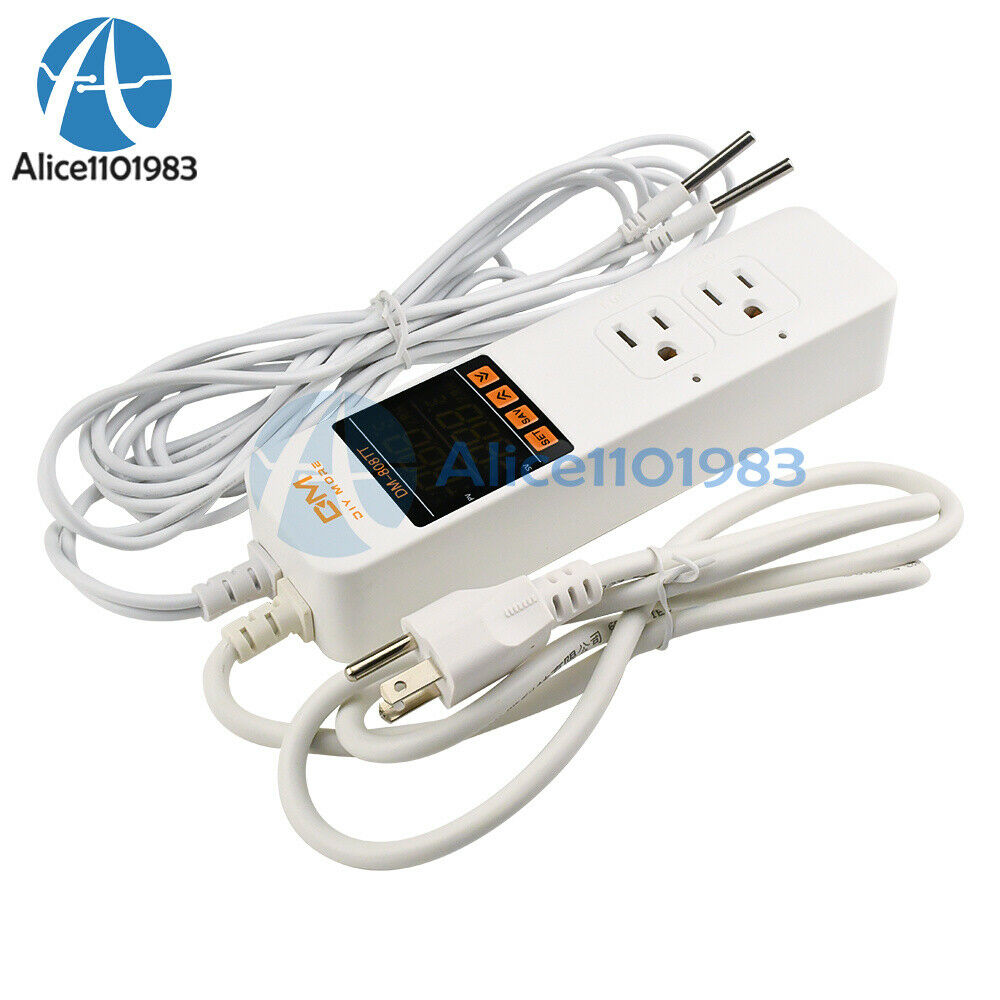 Digital Thermostat Temperature Controller Thermoregulator Power Socket US PLUG