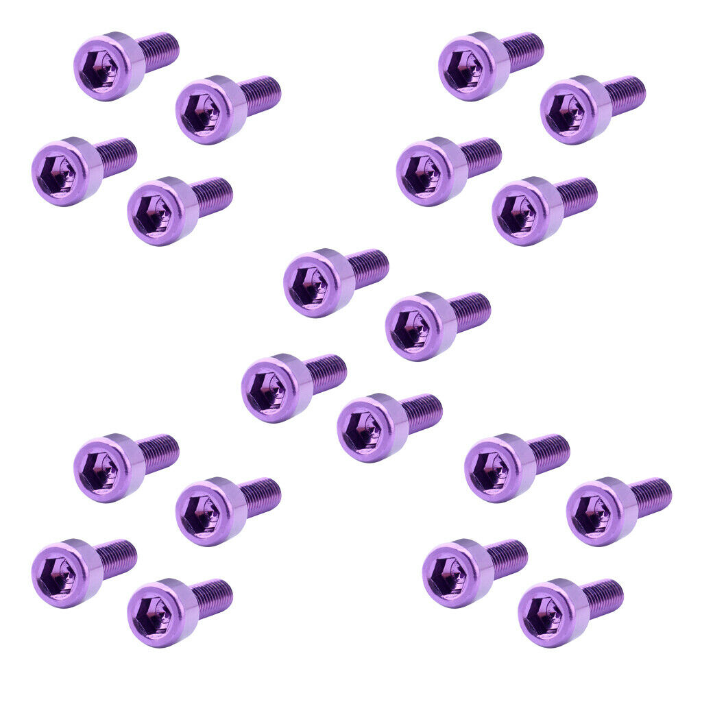 20Pieces Montain Cycling Water Bottle Cage Holder Bolts Hex Socket Screws