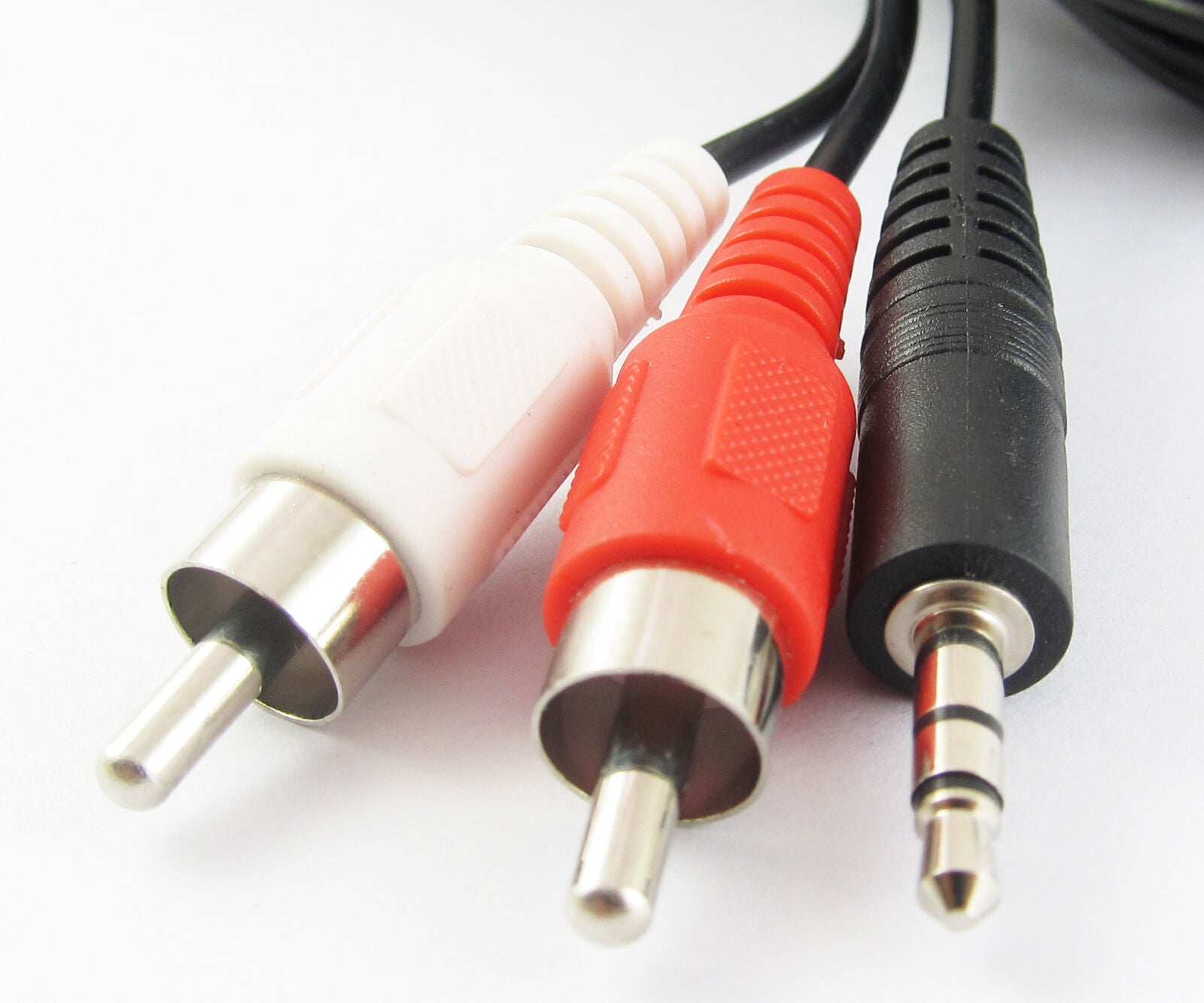 1set 16Ft 5M Aux 3.5mm Male Stereo Plug to 2 RCA Phono Male Audio Video AV Cable