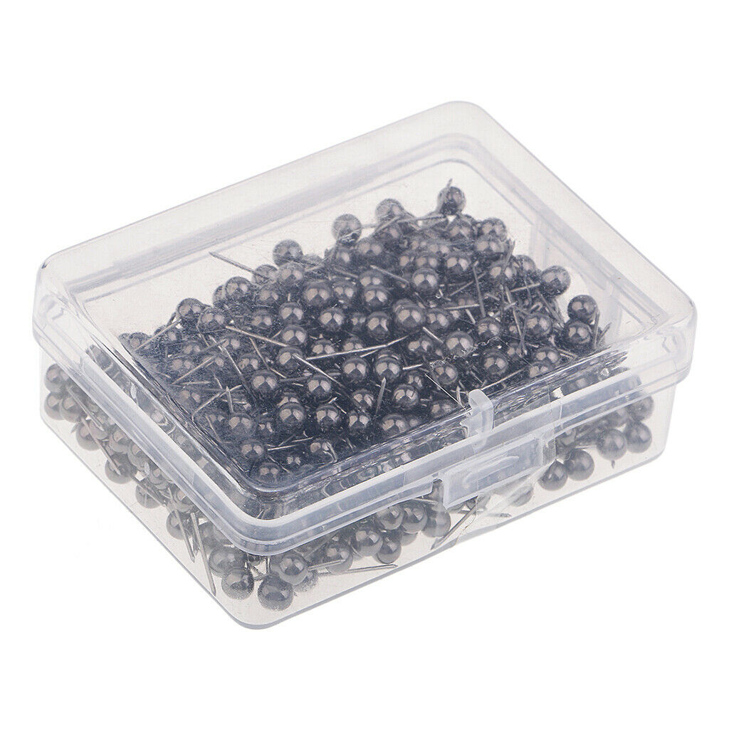 400pcs Push Pins 0.16 inch Metallic Round Head with Stainless Steel Point For