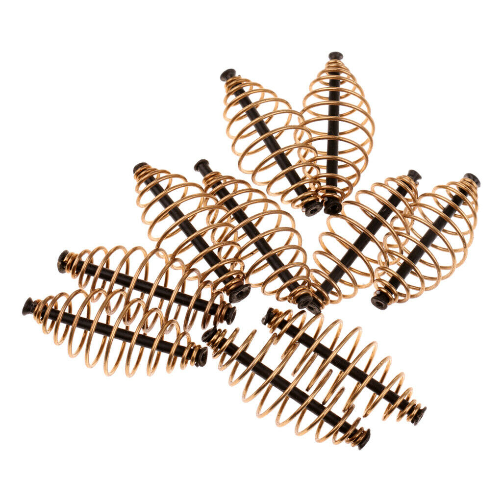 10pcs/Set 5cm   Method Feeder Coil Spring Fishing Feeder