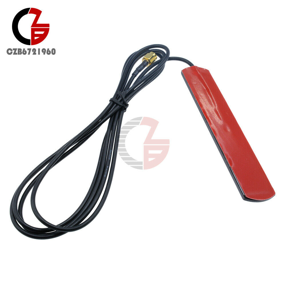 2PCS GSM GPRS Antenna 433 Mhz 2.5dbi Cable 90° SMA Male Universal DAB Patch Aeri