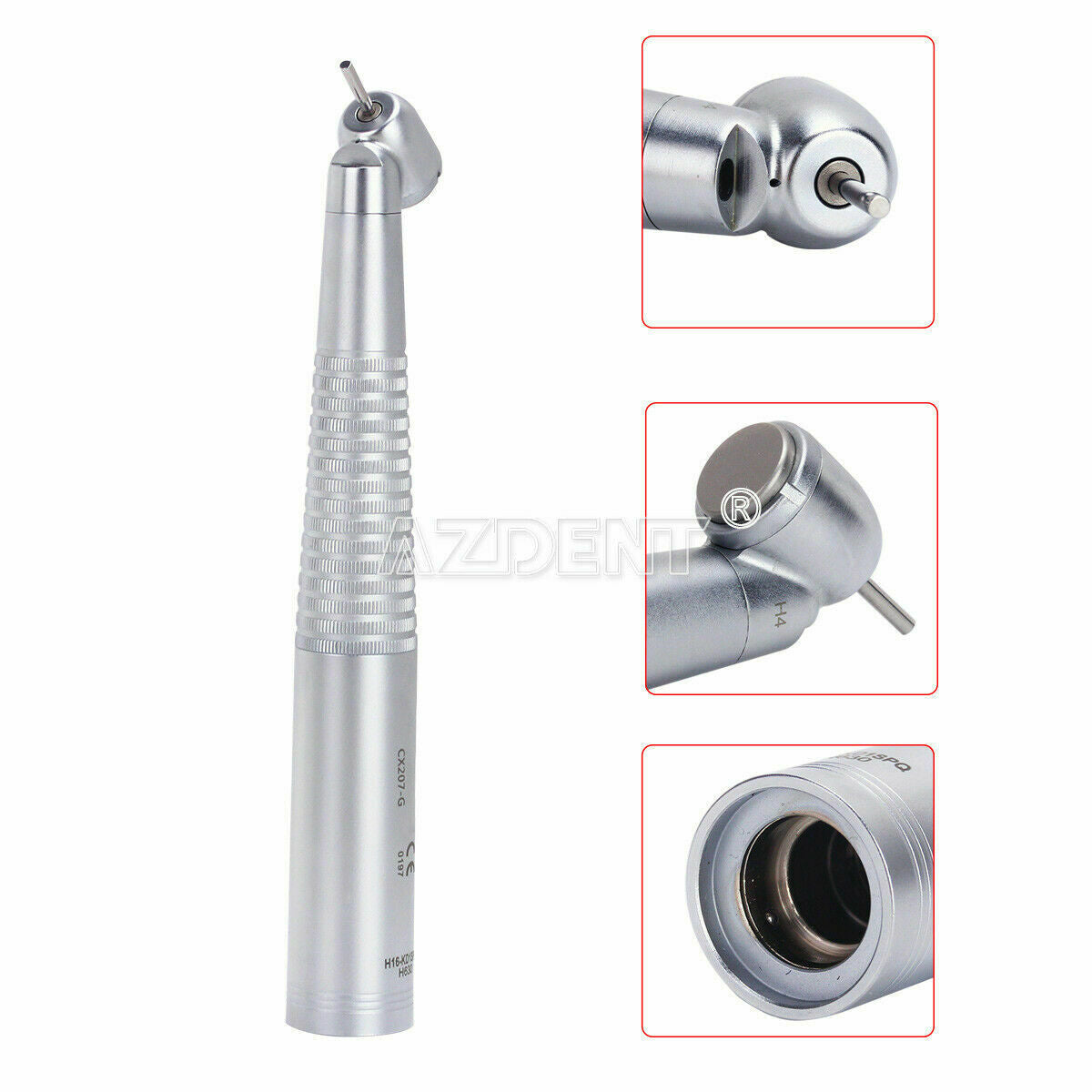 Dental LED Fiber Optic 45 Degree Surgical High Speed Handpiece Caries Treatment