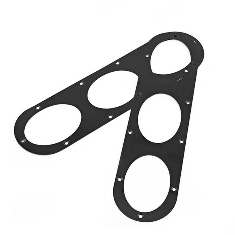 2Pcs Universal Aluminium Car Rear Bumper Race Air Diversion Diffuser Pan MEBDDD