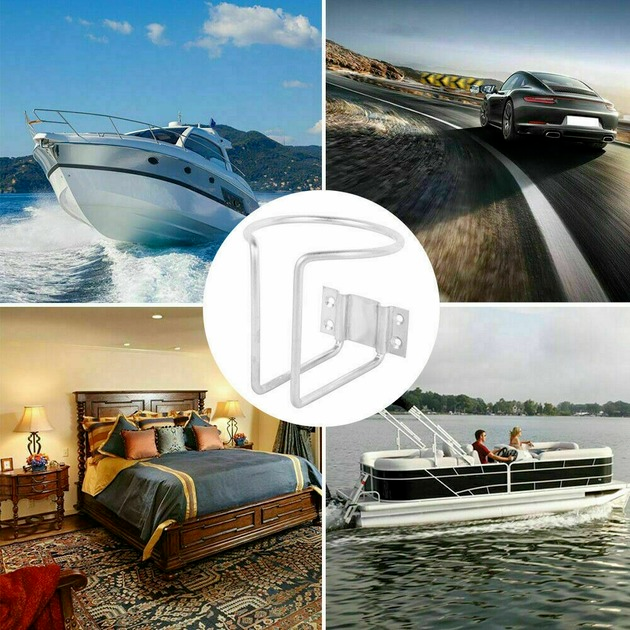 2PCS Stainless Cup Drink Holder Ring Marine Boat Car Truck Camper RV Universal