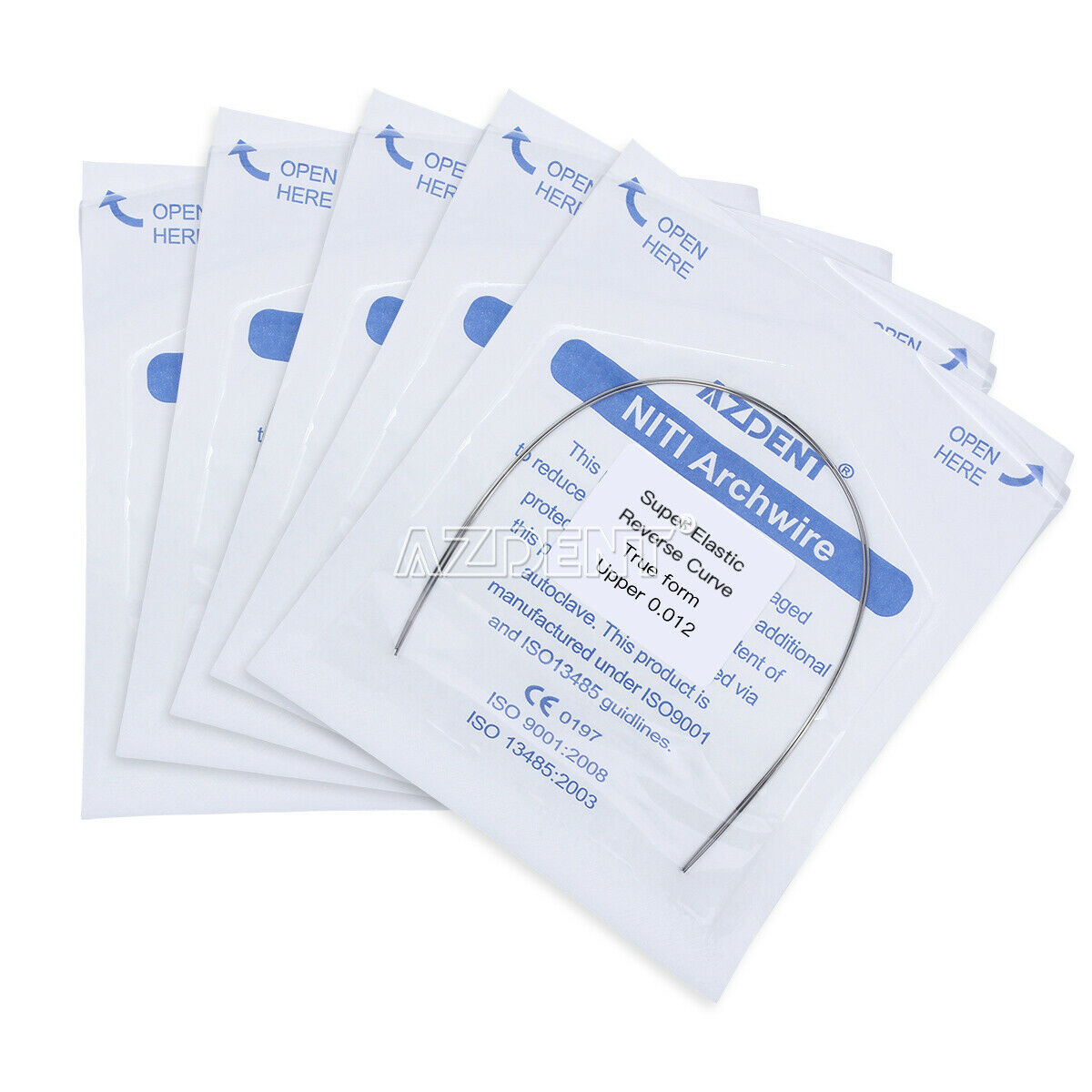 100X Dental Orthodontic Super Elastic NITI Reverse Curve True Form Arch Wires