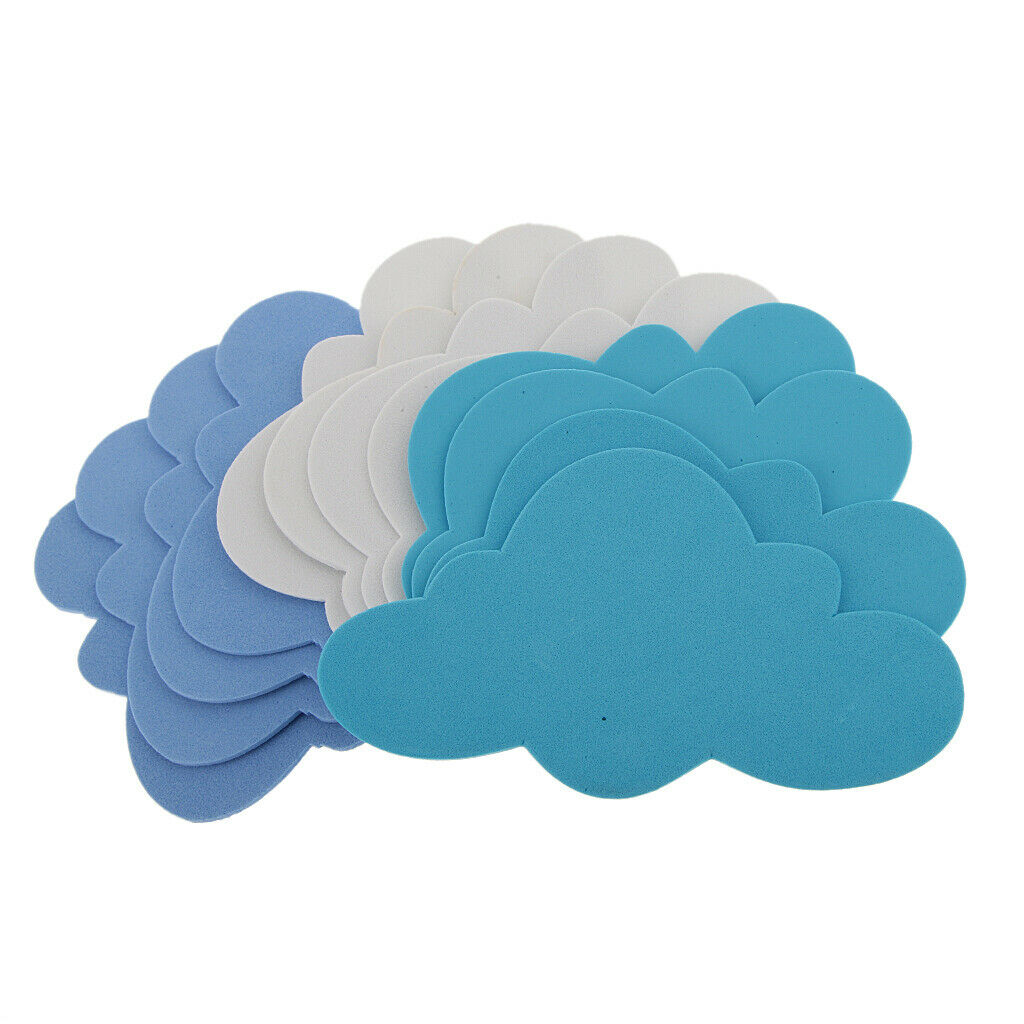 3X 12pcs Mixed Foam Clouds Shapes Kids Children Decooration Crafting DIY