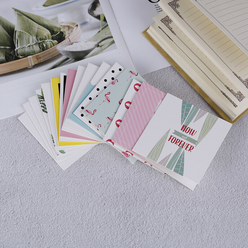 10pcs/set Cartoon Birthday Greeting Cards Blank New Year Greeting Postc .l8