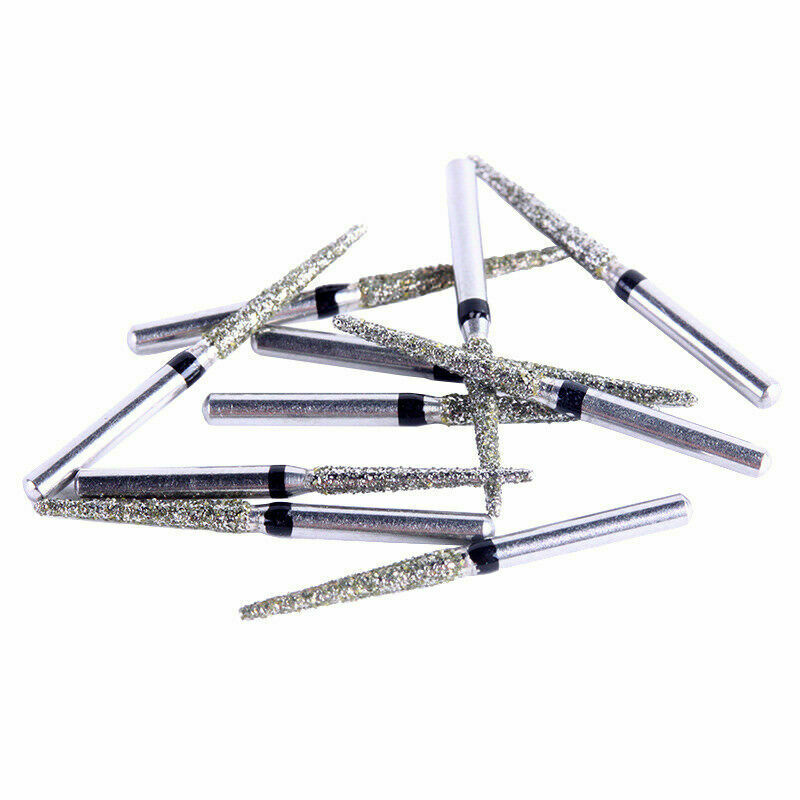 100Box Diamond Burs Super Coarse Round Head Dental Turbine Handpiece TR-12S
