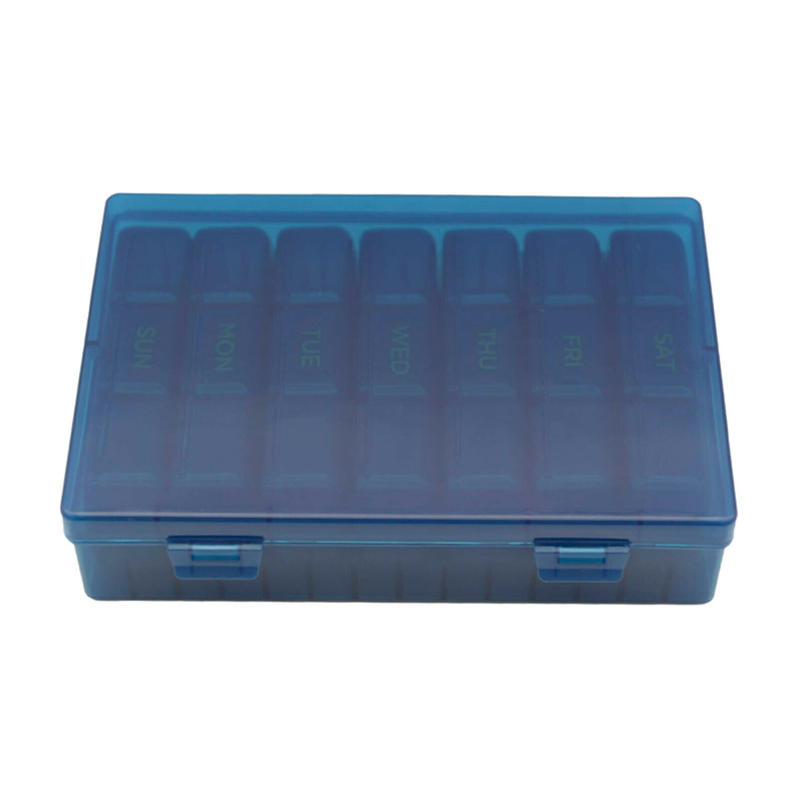 Compact Weekly Holder Medicine Box Storage for Travel Home Use School Elders