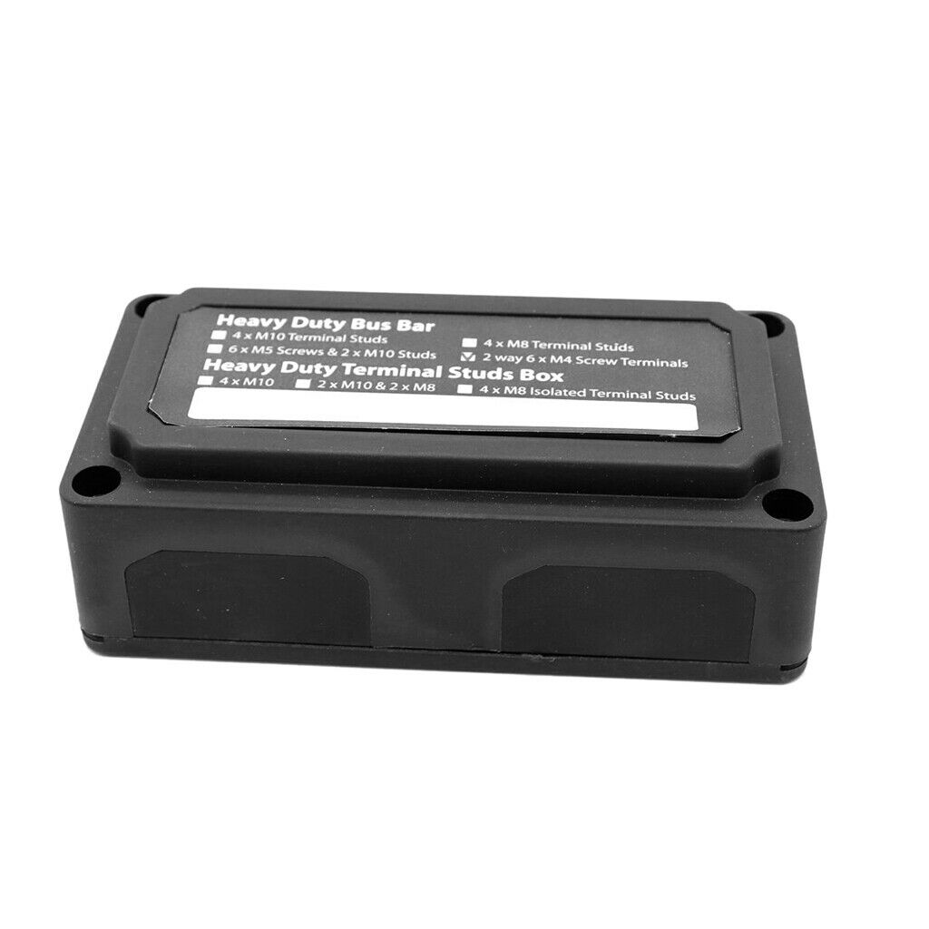 Bus-Bar Electric Terminal Board 100A with 12x4mm Shunt Terminals