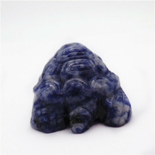 50x33x24mm Natural Blue Sodalite Carved Sea Turtle Home Decoration Statue HH7940