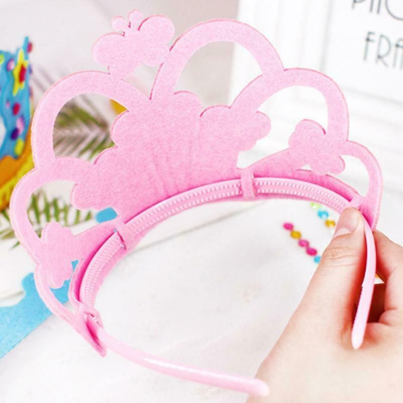 3PCS Handmade Home Party Supplies DIY Crown Hat Kit Accessories Headwear Craft