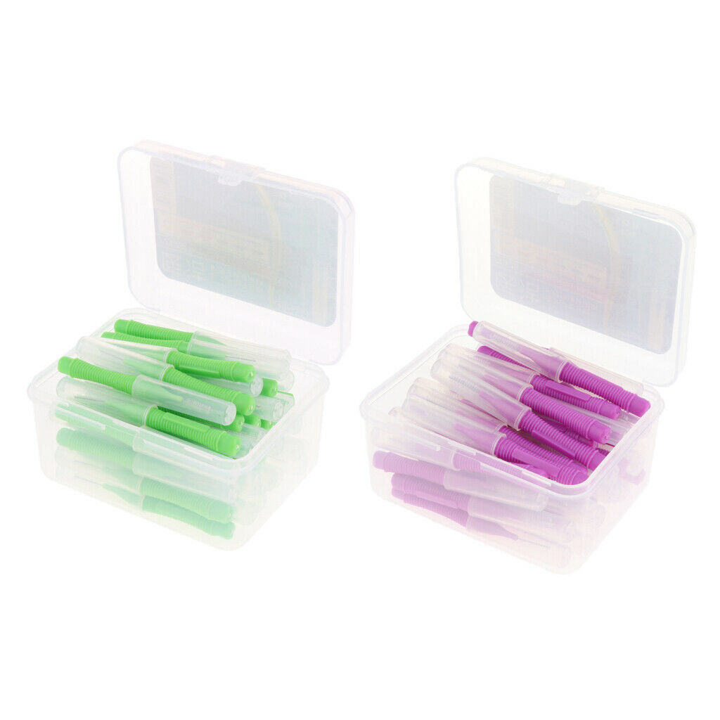 Bulk 80x Interdental Brushes Toothpick Dental Tooth Brush Plaque Removal