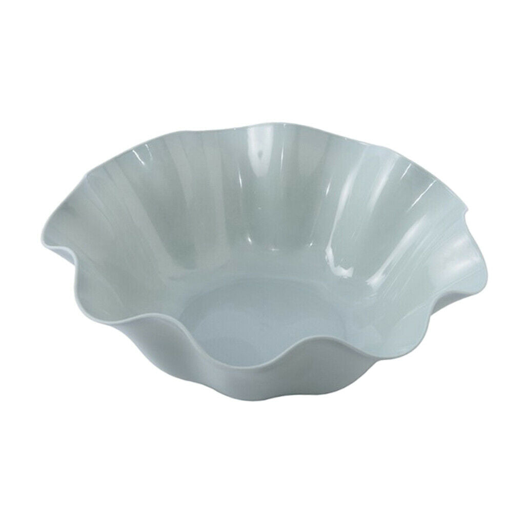 Fruit Plate Lotus Leaf Shape Snack Storage Tray Blue