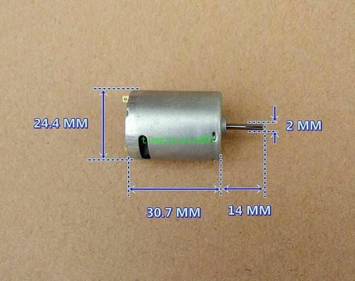 1pcs DC7.2V-12V 370 motor 24.4*30.7MM High speed and high torque motor 45500rpm