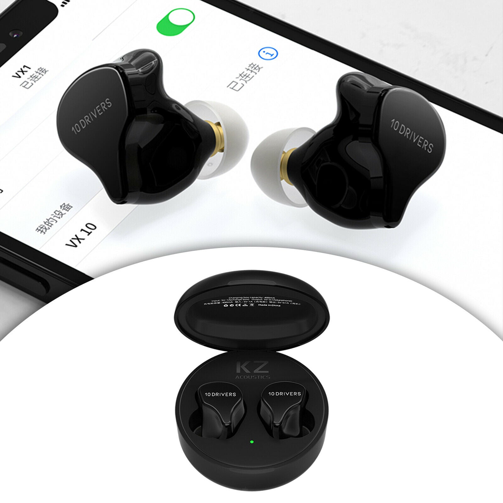 Bluetooth 5.2 TWS Sports Gaming Earbuds Headphone Headsets Earphones w/Mic