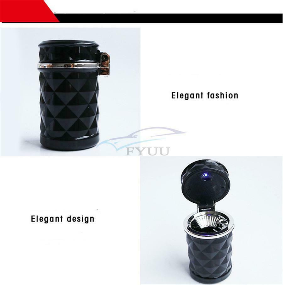 1 Piece Portable LED Light Universal Vehicle Ashtray Cigarette Cylinder Holder