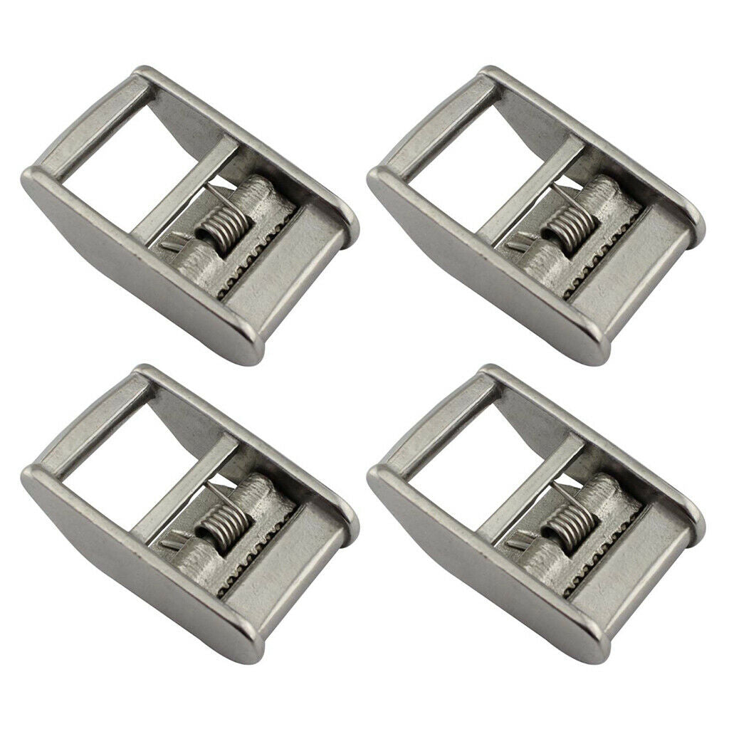 4pcs 25mm 1" Roof Rack Cam Buckle Lashing Tie Down Strap Buckle